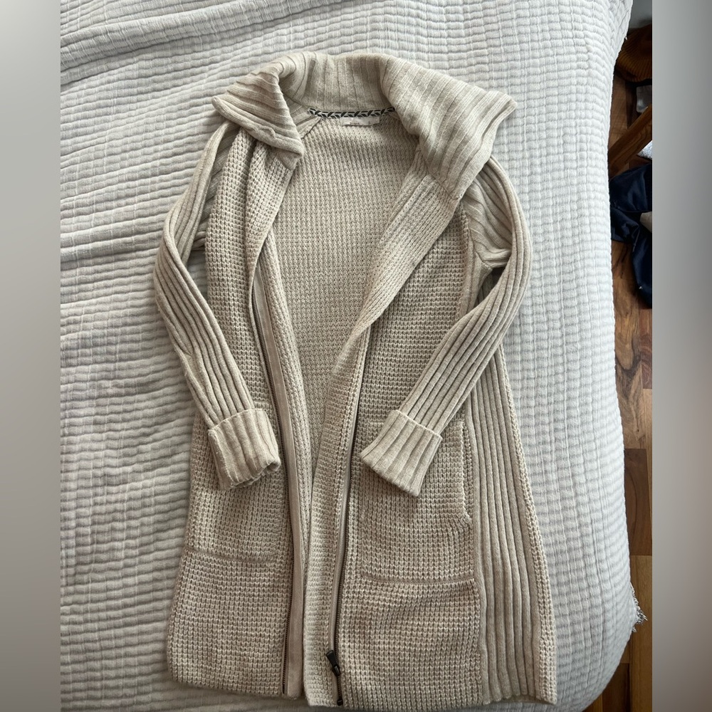 Prana Cream Knit Cardigan